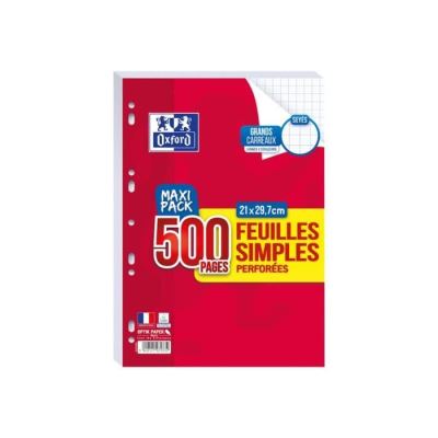 Oxford Maxi Pack Single sheet A4 250 feuilles - 500 pages Seyès