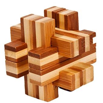 Fridolin - 17157 - puzzle 3d en bambou - construction de poutre - 1