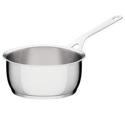 A DI ALESSI AJM105/18 POTS & PANS CASSEROLE À LONG MANCHE EN ACIER INOXYDABLE 18/10 BRILLANT 18 CM