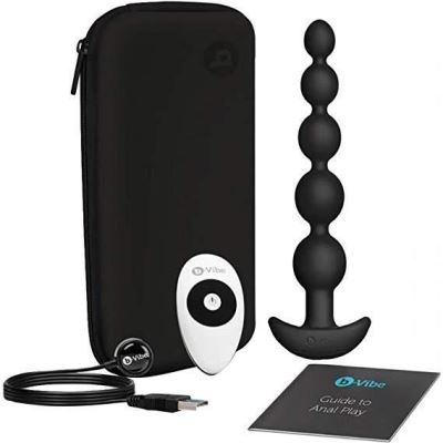 b-vibe Cinco - Plug Anal Vibrant - Noir