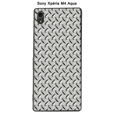 Coque Sony Xpéria M4 Aqua - Métal couleur Glacier Gray