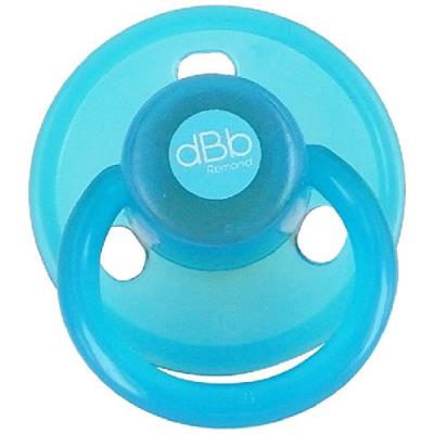 Pack de 2 sucettes anatomique 1er age caoutchouc ronde turquoise