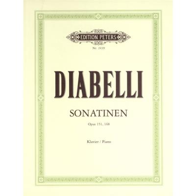Partitions classique EDITION PETERS DIABELLI ANTON - SONATINAS - PIANO Piano