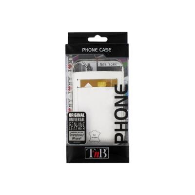T'nB New York 2 Original - Beschermhoes voor mobiele telefoon - echt leer - wit - voor Apple iPhone 3G, 3GS, 4, 4S