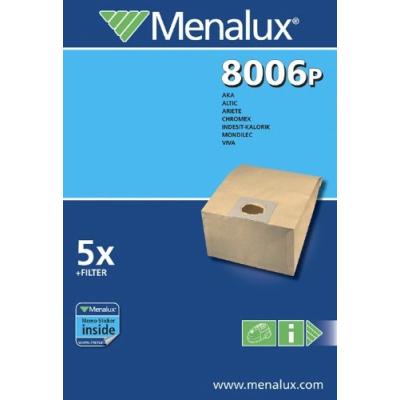 MENALUX 8006P 5 SACS ASPIRATEUR COMPATIBLE POUR CHROMEX + 1 FILTRE MOTEUR