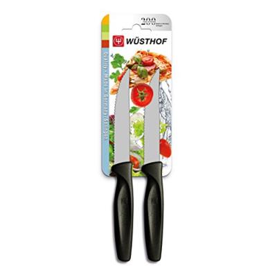 Wüsthof tr9341 set de 2 couteaux à steak avec manche noir