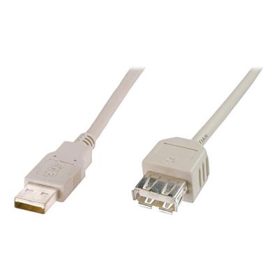 ASSMANN - USB-verlengkabel - USB (M) naar USB (V) - USB 2.0 - 3 m - gevormd