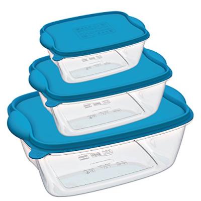 Mongardi 2102c98 récipients rectangulaires 1 + 2 + 4 l