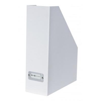 6 Ranges dossiers Viktoria BigsoBox carton blanc et papier laminé - 9411-Blanc - Carton - 32.5 cm - Blanc - 10x25 cm