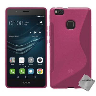 Housse etui coque pochette silicone gel fine pour Huawei P9 Lite - ROSE