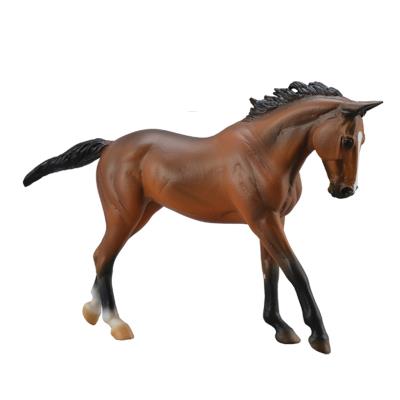 Figurine cheval : deluxe 1:12 : jument pur sang bai figurines collecta