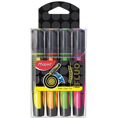 MAPED  four fluo peps max surligneur - couleurs assorties 742947