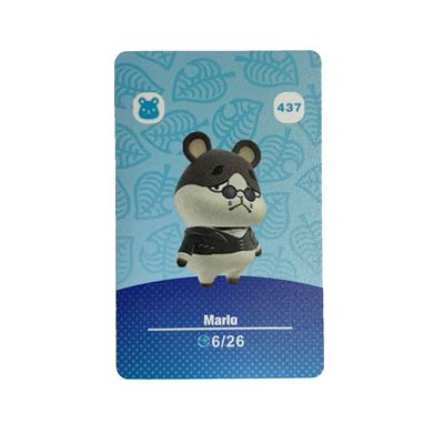 Amiibo Standard Carte pour Animal Crossing Séries 5 HAOBUY pour Nintendo Switch - NO.437 (8.6*5.4cm)