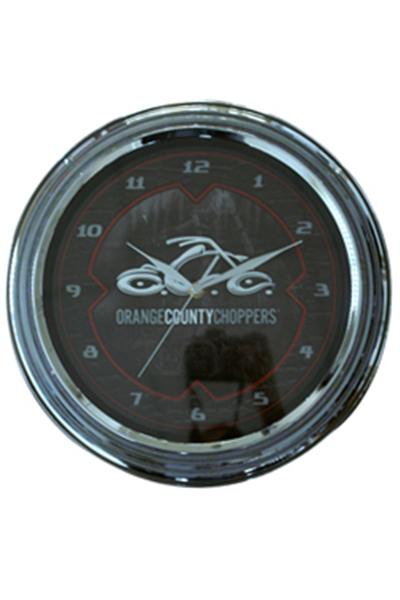 Orange County Choppers pendule métal et verre Logo