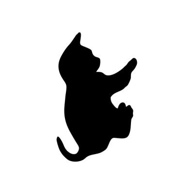 Ardoise silhouette chat