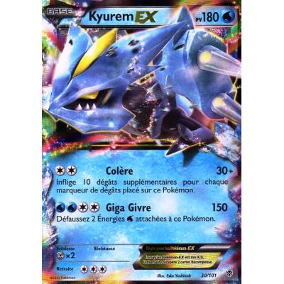 carte Pokémon 030/101 Kyurem-EX 180 PV Série BW Explosion Plasma NEUF État correct -  reconditionné disponible sur Fnac