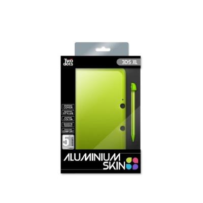 Skin protection aluminium + stylet - green apple pour 3dsxl