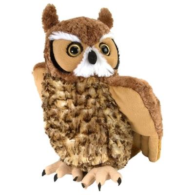 Peluche bird grand duc damerique 30 cms wild republic 12310