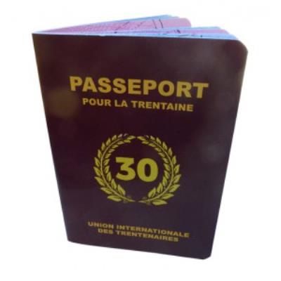 Livre d'Or Passeport 30, 40, 50, 60 ans ou Retraite Couleur Marron passeport_type pour la trentaine
