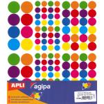 100 Grosses Gommettes Autocollantes Rondes 75mm - 10 Couleurs Assorties Pour Créativité Et Organisation