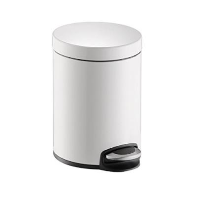 helit Poubelle à pédale "the silent", 20 litres, blanc