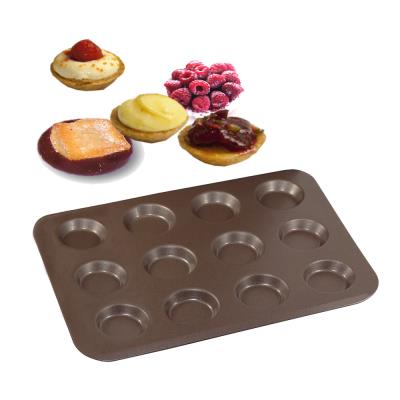 Gobel - Moule à 12 tartelettes anti adhérent acier