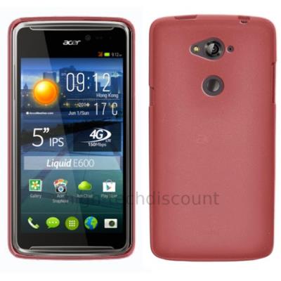 Housse etui coque pochette silicone gel fine pour Acer Liquid E600 + film ecran - ROSE