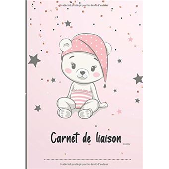 CAHIER DE LIAISON NOUNOU : Carnet de liaison parents/nounou GRAND FORMAT -  Journal de bord de bébé - 100 pages Format 18 x 25 Cm