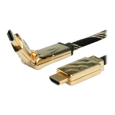 Roline Gold HDMI High Speed Cable with Ethernet - HDMI with Ethernet cable - 2 m