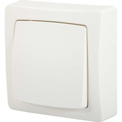 LEGRAND - Commande VMC - ASL poussoir porte-étiquette blanc
