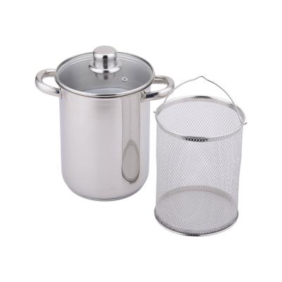 Cuiseur à asperges en inox 4L avec couvercle