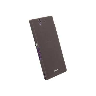 Krusell FrostCover - Beschermende bedekking voor mobiele telefoon - doorschijnend zwart - voor Sony XPERIA Z