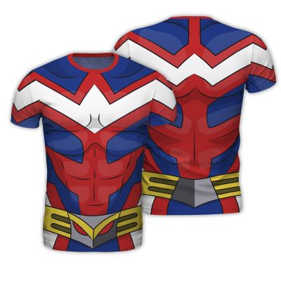 ABYstyle - My Hero Academia - T-shirt réplique - All Might - Bleu et rouge - Homme (S)