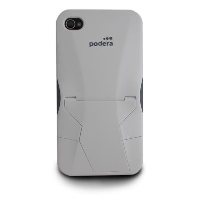Coque révolutionnaire pour iphone 4 avec socle bleu