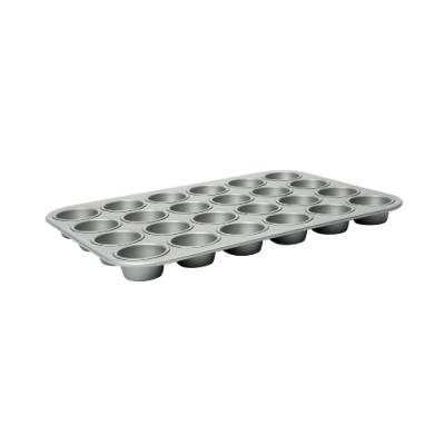 SWIFT BAKERS PRIDE PROFESSIONAL PLAQUE À MINI MUFFINS ANTI-ADHÉSIF 24 MOULES ACIER GRIS 40 CM X 28 CM X 3,5 CM