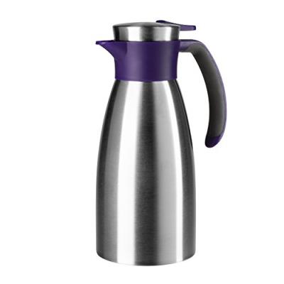 Emsa 512577 soft grip pichet isotherme fermeture quick tip 1 litre 100% hermétique violet