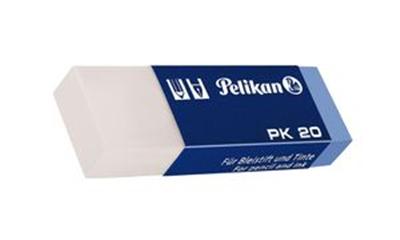 PELIKAN - gomme plastique combinée PK 20 (619650) 2/3 pour crayons et crayons couleur, 1/3 pour encre et styloà bille (L)58 x (P)18 x (H)9 mm