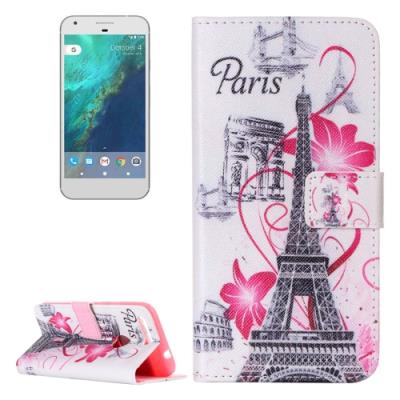 Google Pixel Housse Etui Cuir PU Tour Eiffel
