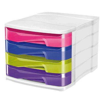 Module 4 tiroirs happy multicolore