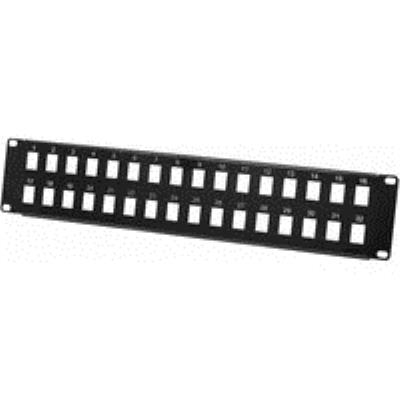 Panneau pour montage embases RJ45 nu - 32 ports