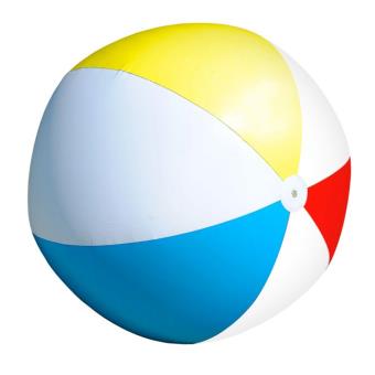 Balle De Plage Géante Gonflable 100 Cm – En Caoutchouc Robuste, Avec Pompe à Main, Pour Intérieur Et Extérieur, Idéale Pour Jeux, Piscine, Jardin Et Fêtes