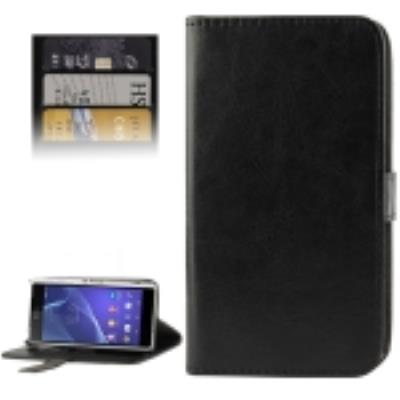 Xperia Z2 : Coque Housse Cuir (PU) Noir