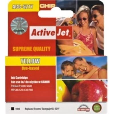 Active jet acc - 521y canon pgi - 520 cartouche à jet dencre action expacjaca0083