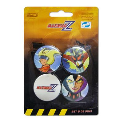 Mazinger Z pack 4 badges Set B
