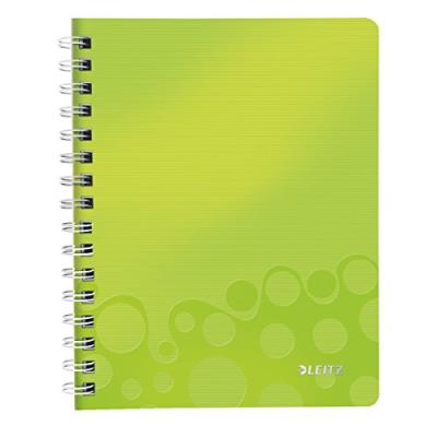 Leitz Wow Cahier 160 Pages à Spirale Ligné A5 (17 X 22 cm) Vert Métallisé