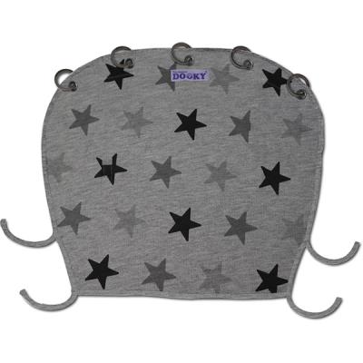 Protection pour poussette nacelle et coque Dooky étoiles grises