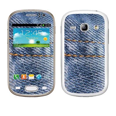 SKIN STICKERS POUR SAMSUNG FAME (STICKER : JEANS TEXTURE)