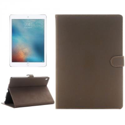 Etui texture peau de pêche marron foncé pour Apple iPad Pro 9.7 fonction stand