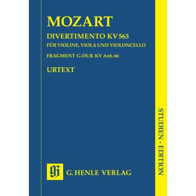 Partitions classique HENLE VERLAG MOZART W.A. - STRING TRIO E FLAT MAJOR KV 563 Ensemble à cordes
