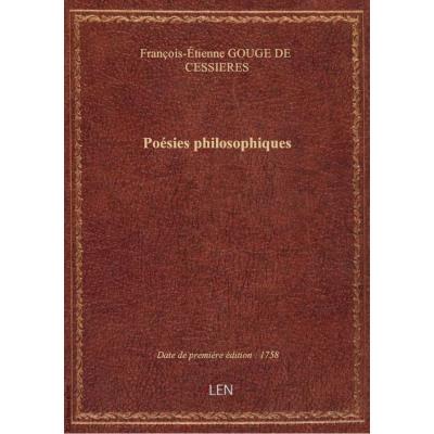 Poésies philosophiques